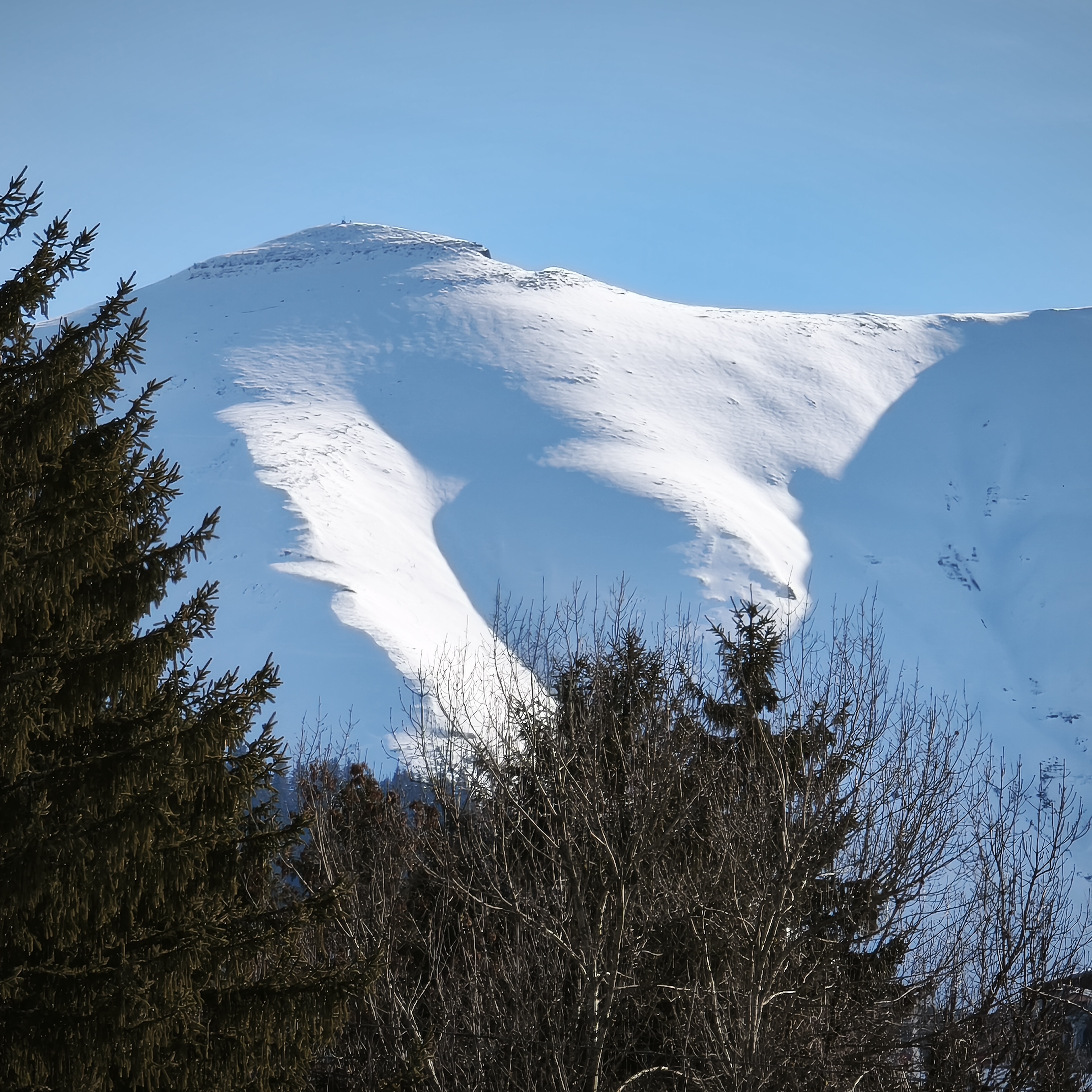 Vue sur les montagnes de Megève